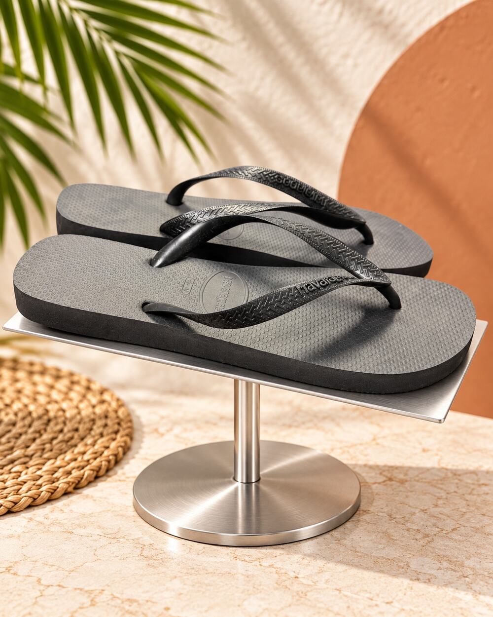 Havaianas Black Flip Flops Men’s US 13 EU 47/48 Brazil 45/46 NWOB